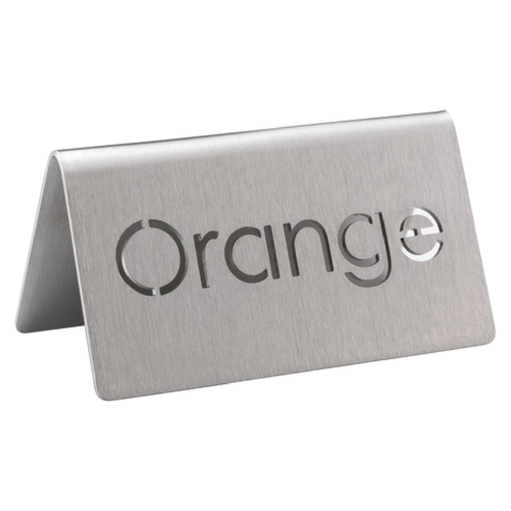 Service Ideas 1C-BF-ORANGE-MOD Beverage ID Tent "Orange" 1-1/2"H X 3"W