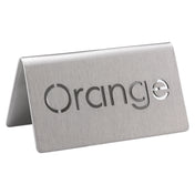 Service Ideas 1C-BF-ORANGE-MOD Beverage ID Tent "Orange" 1-1/2"H X 3"W