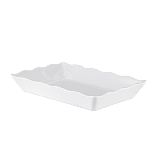 CAC China MLSC-RT341-W Platter 13-3/4"W X 9"D X 2-1/2"H Rectangular