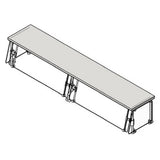 Eagle DCS6-CF-MT Spec-SHIELD™ Sneeze Guard Single Tier Single-sided