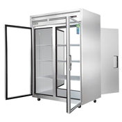 Everest Refrigeration ESPT-2G-2S Pass-Thru Refrigerator Two-section 49-5/8"W