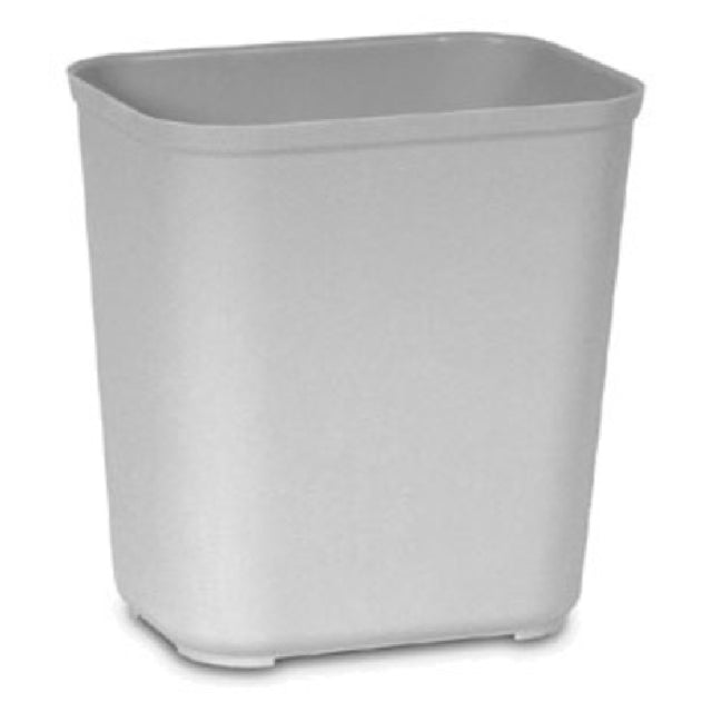 Rubbermaid FG254300GRAY Waste Basket 28 Quart 14-1/2"W X 10-1/2"D X 15-5/16"H