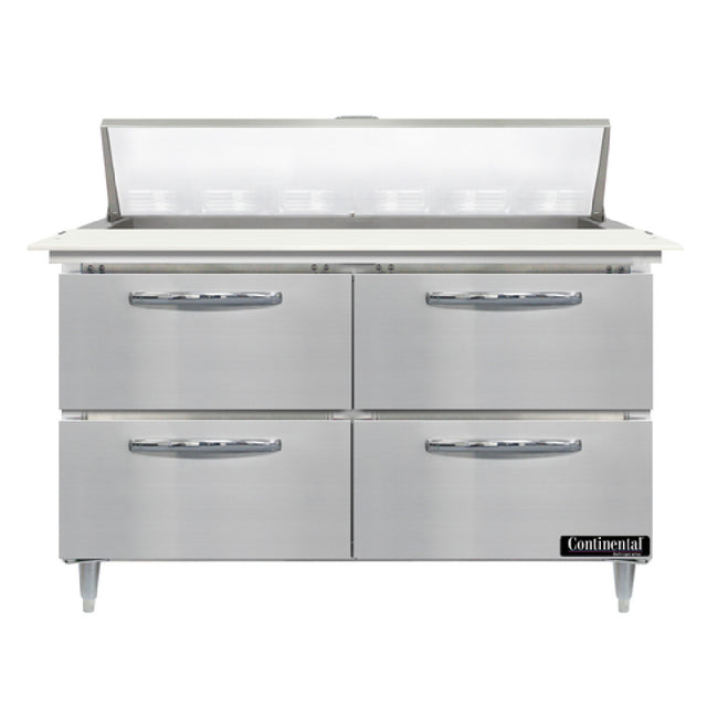 Continental Refrigerator D48N12C-D Designer Line Sandwich Unit 48"W Two-section