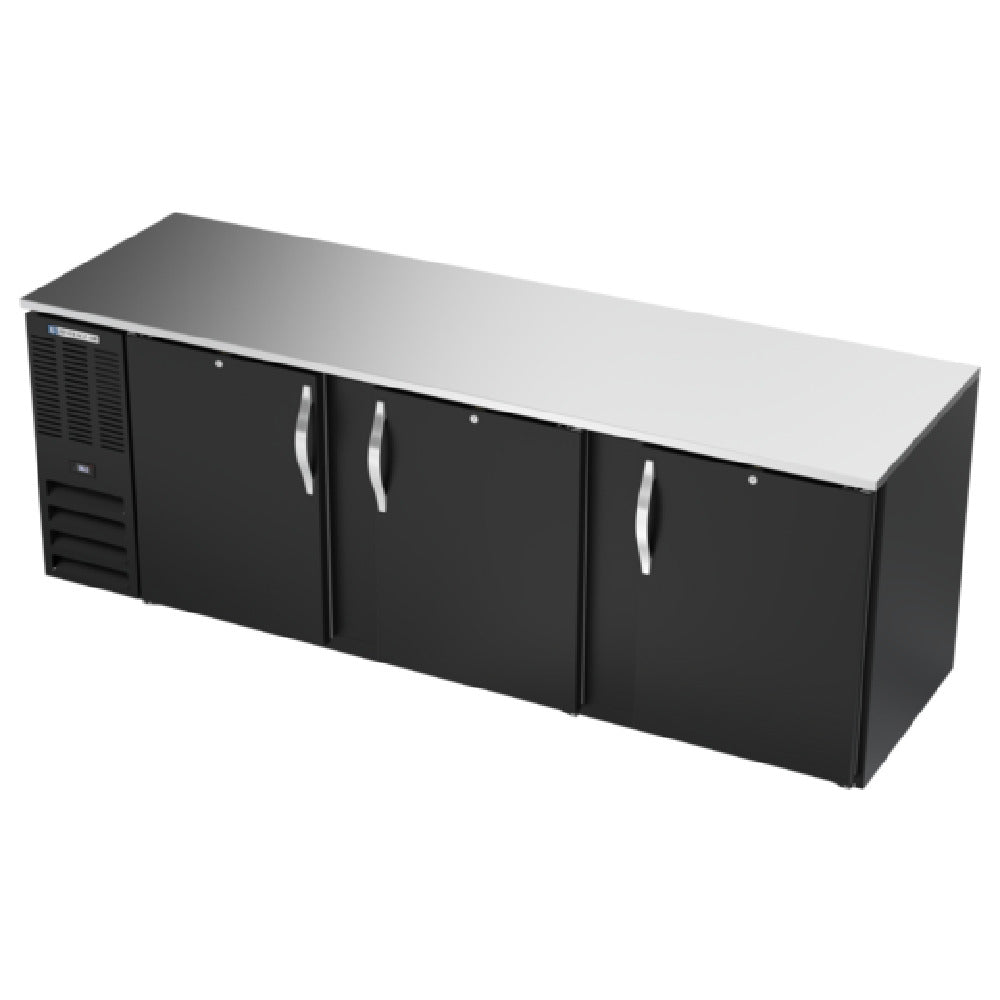 Beverage Air BB94HC-F-B - Refrigerated Food Rated Back Bar Storage Cabinet, Three-section