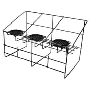 Service Ideas APR3BLC Airpot Serving Rack 22" X 14" X 13" 3-compartment