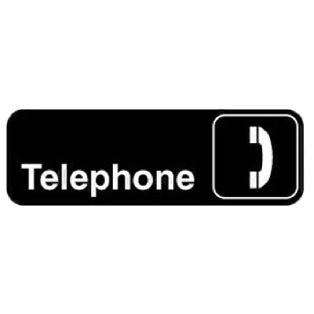 Royal ROY 394540 - Sign, 3" X 9", "Telephone"