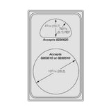 Vollrath 8241410 Miramar™ Template For (1) Casserole & (1) Half Oval Decorative Pans