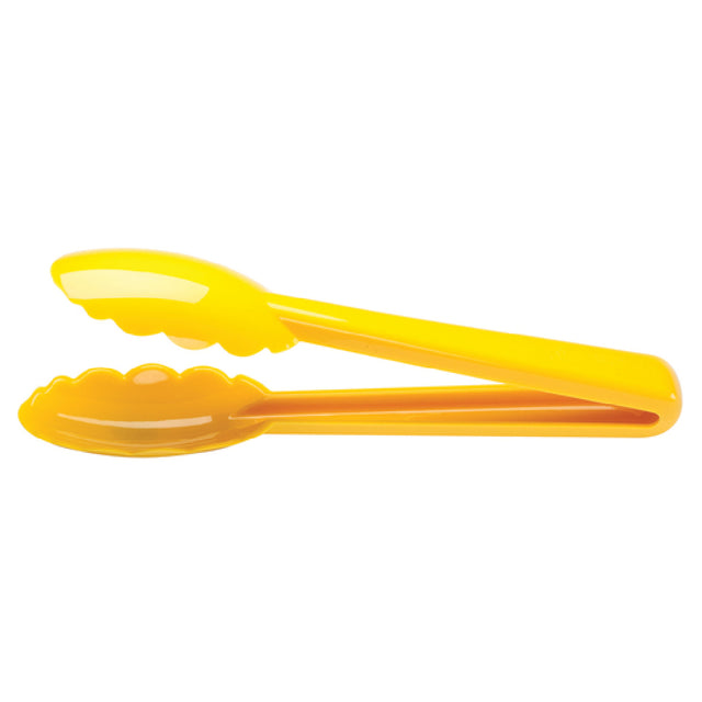 Mercer Culinary M35100YL Hell's Tools® Utility Tongs 9-1/2" Overall Length Scalloped Ends