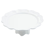 Bon Chef 20679058BLK Queen Anne Pedestal Platter 13" Aluminum With Ceramic-look Coating