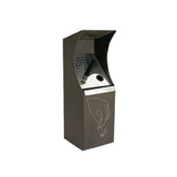 Emuamericas, Llc UVC2-8019 - Clash Wall Ashtray, 5" X 5" X 14"H, Wall Mount