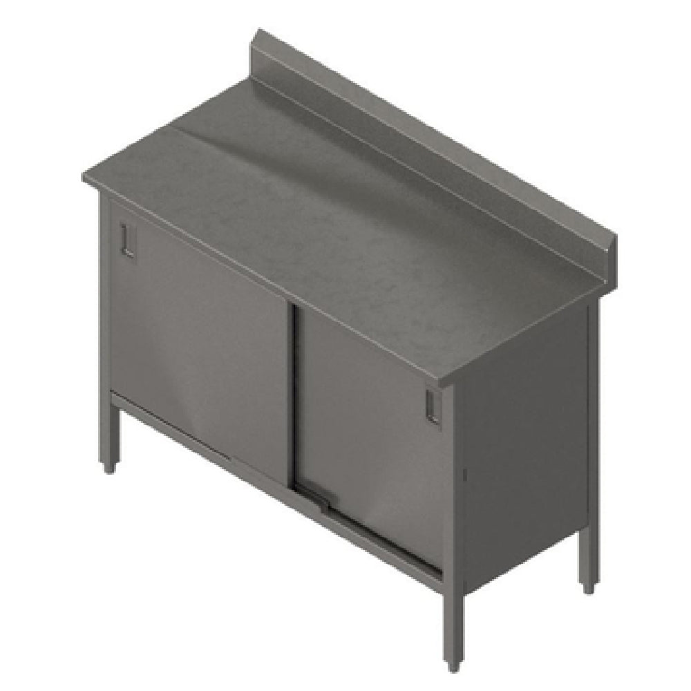 John Boos EBSS6R5-3060 Work Table Cabinet Base With Sliding Doors 60"W X 30"D