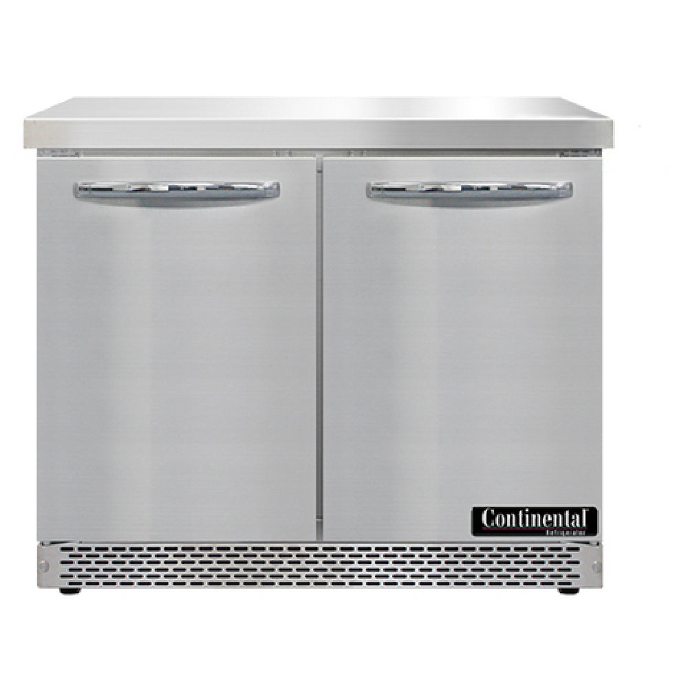 Continental Refrigerator SW36N-FB Work Top Refrigerator Front Breather 36"W