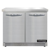 Continental Refrigerator SW36N-FB Work Top Refrigerator Front Breather 36"W