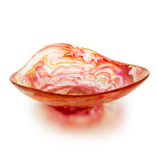 Bon Chef 59017-SCARLET Triangle Resin Bowl 15.25" X 15.25" X 4" Lead Free