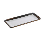 Yanco RO-2110 Rockeye Sushi Plate 10"L X 4-1/4"W Rectangular