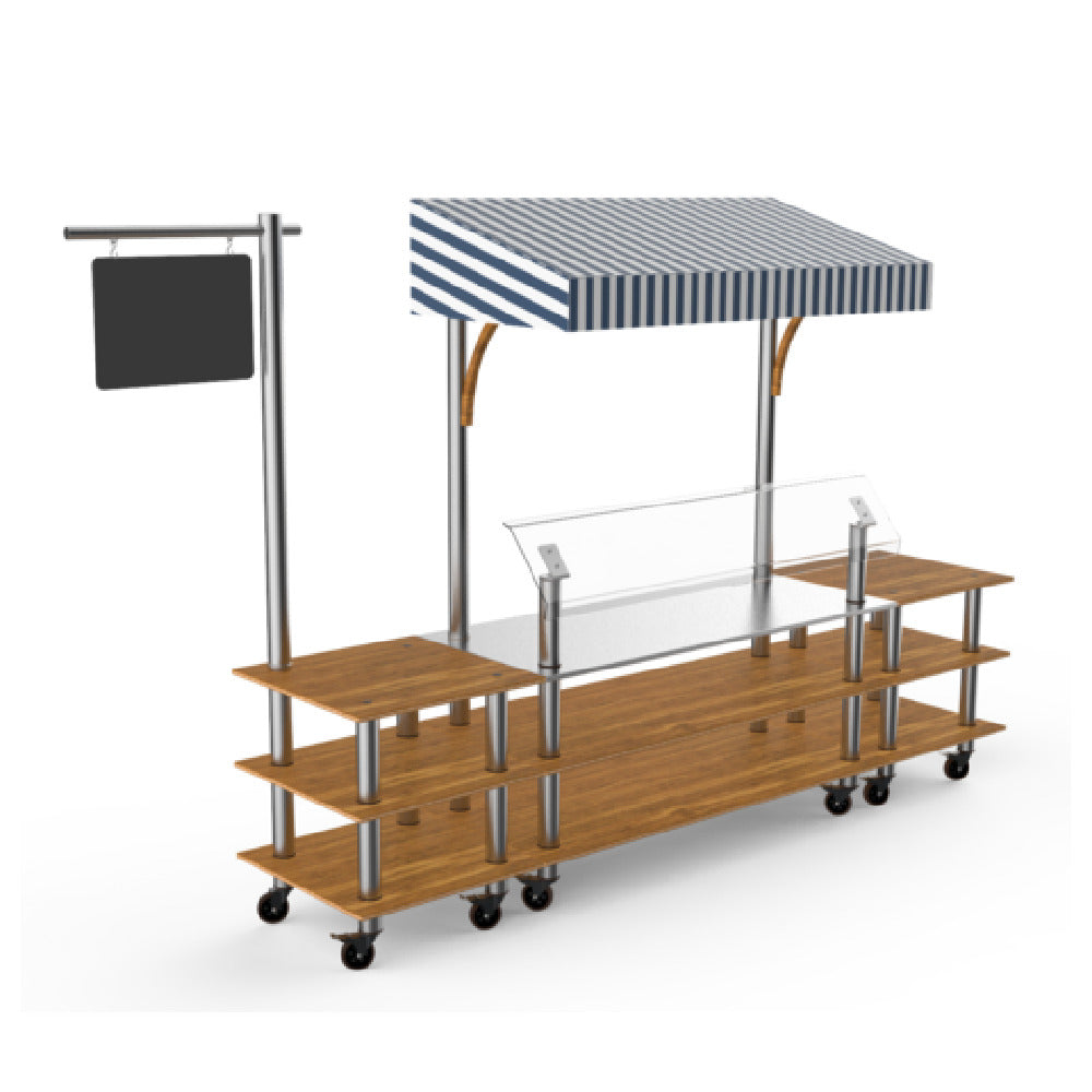 Steelite MGCMLA04BSWW - Classic Canopy Station, 130.0" X 33.0" X 95.5", Modular