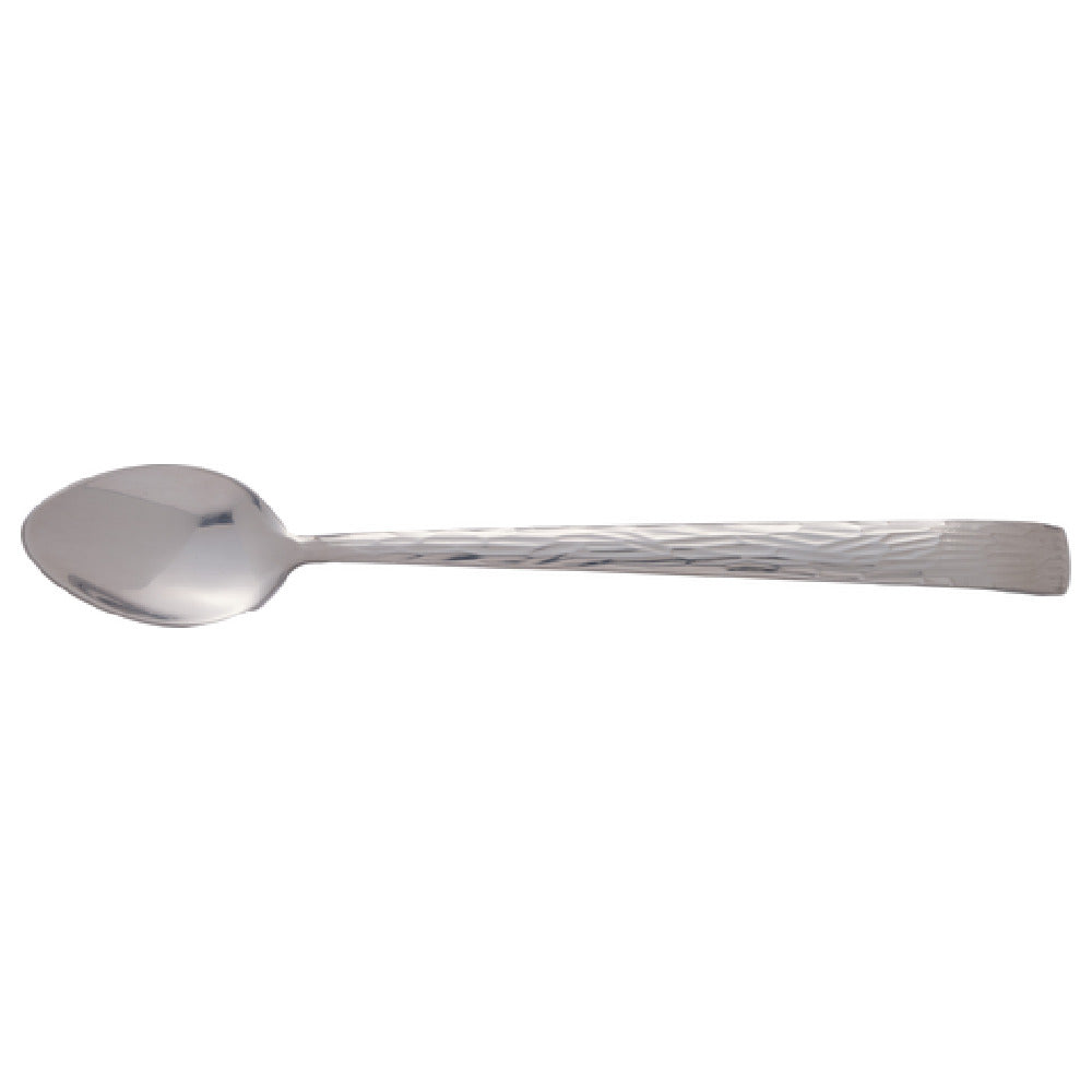 International Tableware SP-115 Ice Tea Spoon 7-1/2"L Stainless Steel 18/0 Hammered Finish