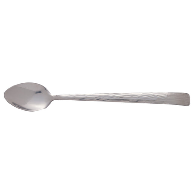 International Tableware SP-115 Ice Tea Spoon 7-1/2"L Stainless Steel 18/0 Hammered Finish