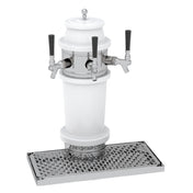 Glastender RBT-2-PBR Roman Draft Dispensing Tower (2) Stainless Steel Faucets (handles Not Included)