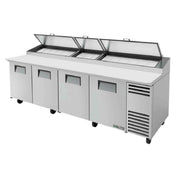 True Refrigeration TPP-AT-119-HC Pizza Prep 33 41°F Pan Rail Stainless Steel Cover