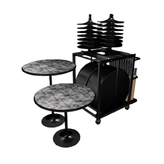 Forbes Industries REVMIX2436RDMXEIC-XCH Revolution™ Cafe Table Package Includes A Mix Of (20) 24" And 36" Dia. Round Revolution™ Table Tops