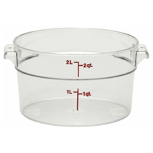 Cambro RFSCW2135 Camwear® Storage Container Round 2 Qt.