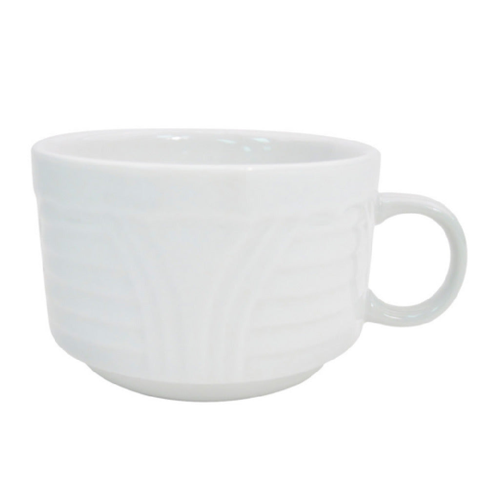 CAC China CRO-1-S Corona Coffee Cup 8 Oz. 3-1/2" Dia. X 2-1/2"H