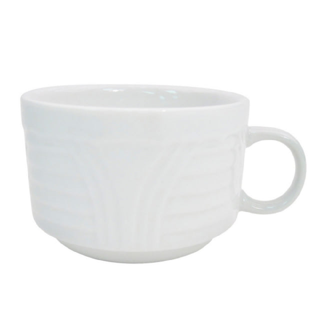 CAC China CRO-1-S Corona Coffee Cup 8 Oz. 3-1/2" Dia. X 2-1/2"H