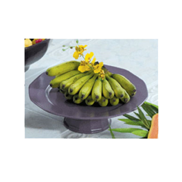 Bon Chef 90979113PLUM Prism Underliner Plate 13" X 3-1/4"H With Pedestal