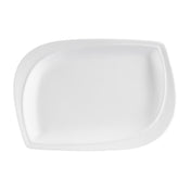CAC China ASP-13 Aspen Tree Platter 12"L X 8-1/2"W X 1"H Rectangular Leaf Shape