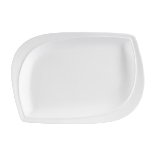 CAC China ASP-13 Aspen Tree Platter 12"L X 8-1/2"W X 1"H Rectangular Leaf Shape