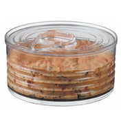 JB Prince RB275 Plastic Transparent Tin Can 3.4 Oz. (100ml) 2.93"dia X 1.47"H