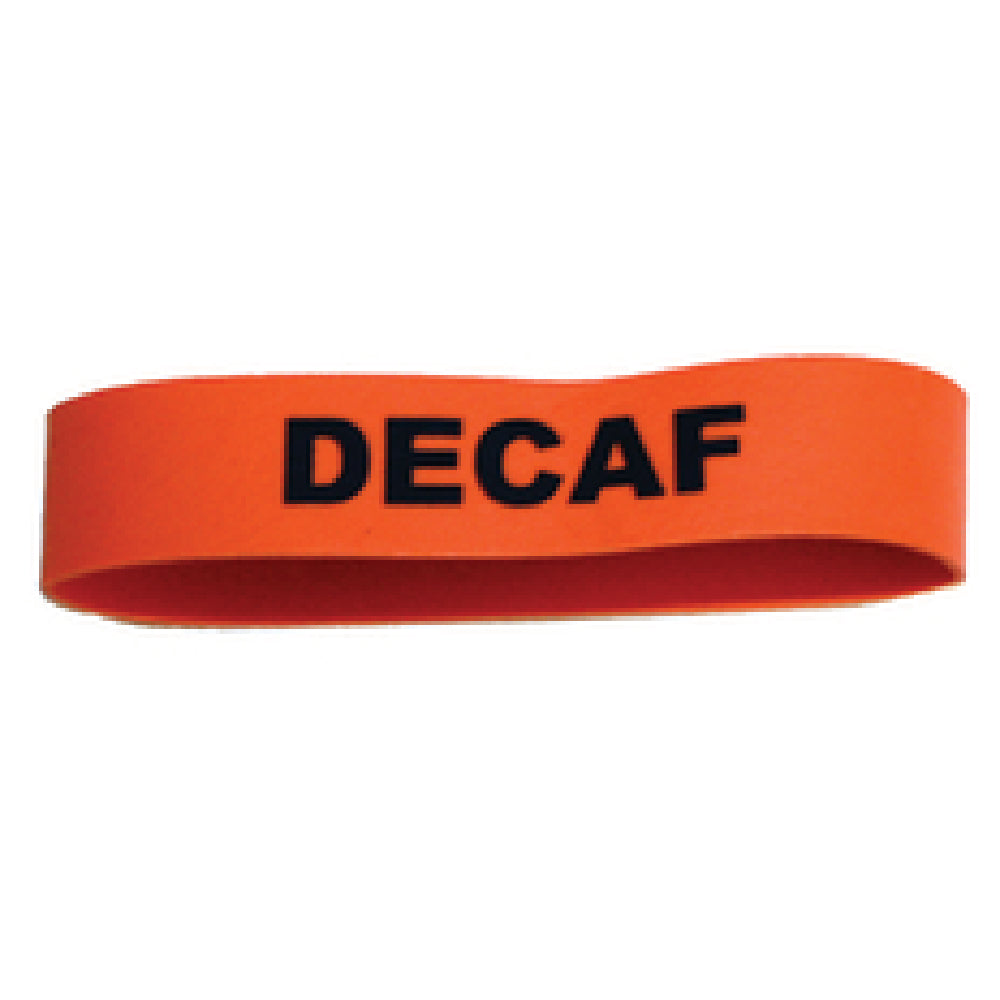Service Ideas FBDECAF Flavorband Label "Decaf" For 4" Dia. Carafes