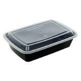 Empura RSL-988 - Microwavable Togo Container, 8.78"W X 6.1"D X 1.9"H, 38 Oz Capacity