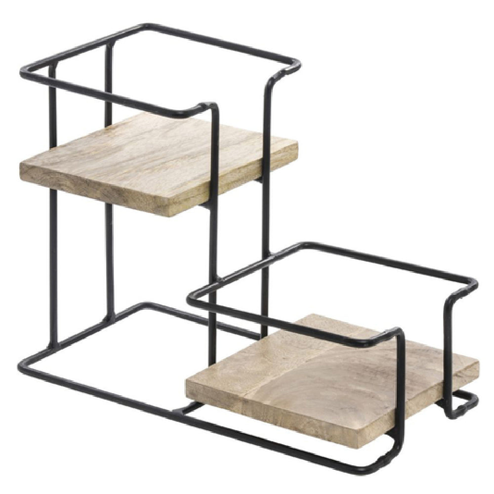 Hubert 88711 - Carafe Holder/Stand, 2-tier, 6-3/4" X 9-7/8" X 13-3/8"H Overall