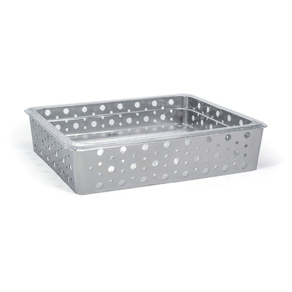 FOH BHO117BCI20 1/2 Size Dots Housing/Pan Set Shallow Silver Includes One BHO115BCI20 1/2 Size Dots Housing Shallow Silver