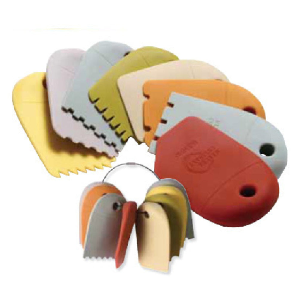 Mercer Culinary M35614 Silicone Wedge Set 8-piece Includes: (1) M35606 3mm Graduated Lancet Arch