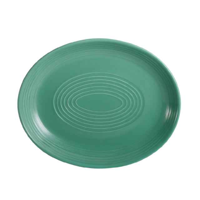 CAC China TG-13C-G Tango Platter 11-1/2"L X 9-1/4"W X 1-1/2"H Oval