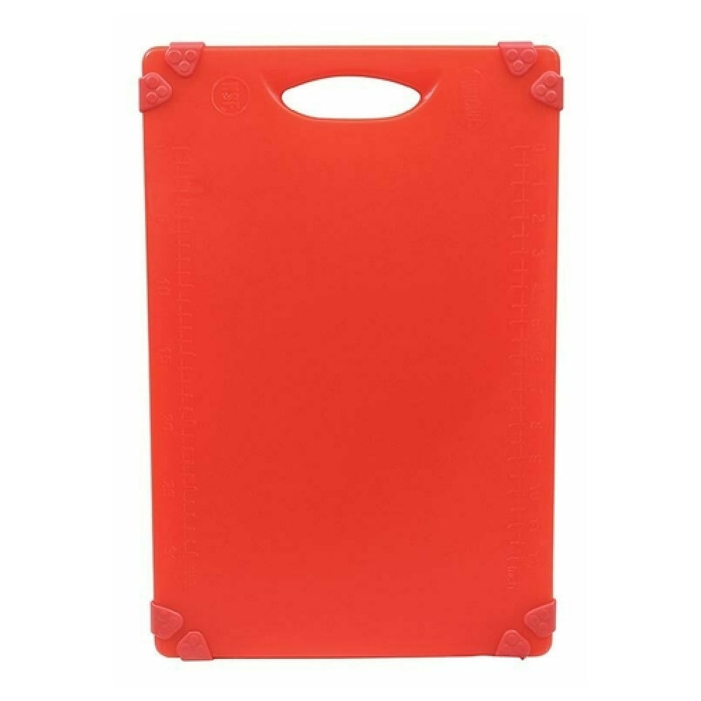TableCraft Products CBG1218ARD - Cash & Carry Grippy Cutting Board, 12" X 18", Integrated Handle