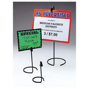 Hubert 82821 - Wire Sign Holder, 3" Dia. X 6"H, With Clip