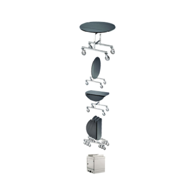 BauscherHepp 30.7930.0000 Room Service Trolley 43-5/16" Dia. (1100mm) X 30-5/16"H (770mm)