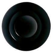 Arc Cardinal P1138 Arcoroc Evolutions Black Pasta Plate (D:11.0'') Fluorosilicate Opal Glass