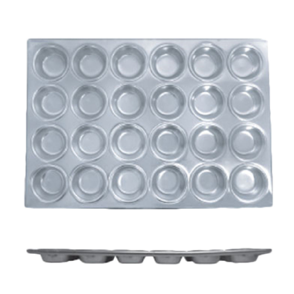Thunder Group ALKMP024 Muffin Pan 24 Cup 3-1/2 Oz. Each Cup 20-1/2" X 14-1/4"