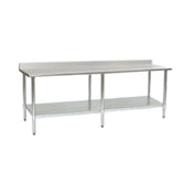 Eagle T24120B-BS Budget Series Work Table 120"W X 24"D 4-1/2"H Backsplash