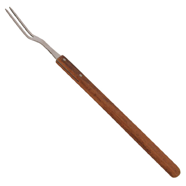 Omcan 80496 (80496) Carving Fork 21" O.A. Stainless Steel Tines With Long Wooden Handle