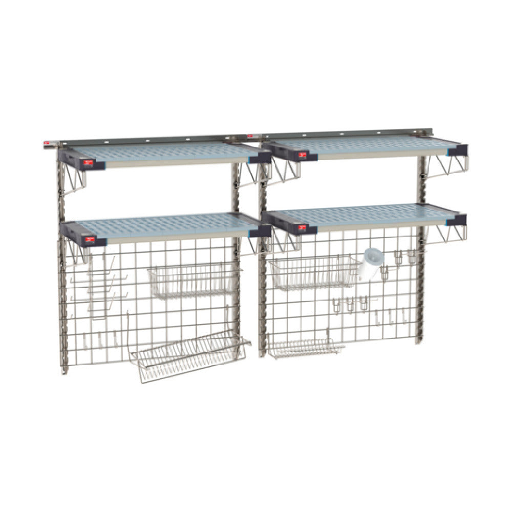Metro SW-1872S4-45-SINK - SmartWall Life Complete Kit For Sinks, Double-wide, Two-tier