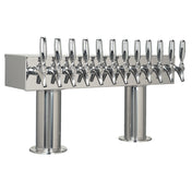 Micro Matic DPT412PSSKR-3 Double Pedestal Draft Beer Tower Countertop 36"W X 15-9/16"H