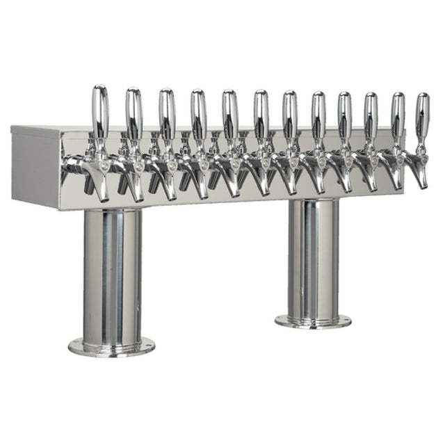 Micro Matic DPT412PSSKR-3 Double Pedestal Draft Beer Tower Countertop 36"W X 15-9/16"H