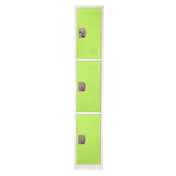 Alpine Industries ADI629-203-GRN Storage Locker 72" H X 12" W Triple-compartment