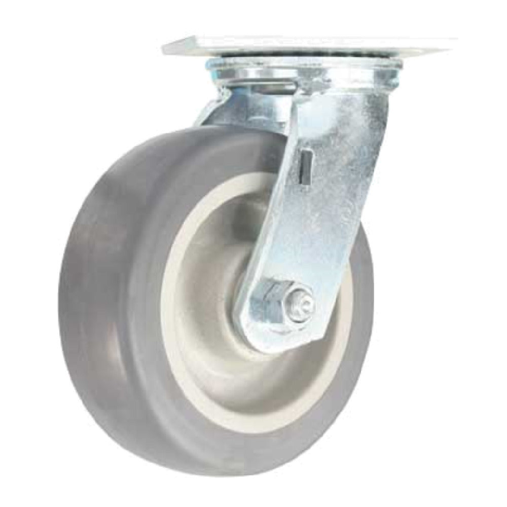 Forbes Industries 1623-S 6" Heavy Duty Grey Wheel (6" X 2" Poly-Lok) With Swivel Caster For #2455